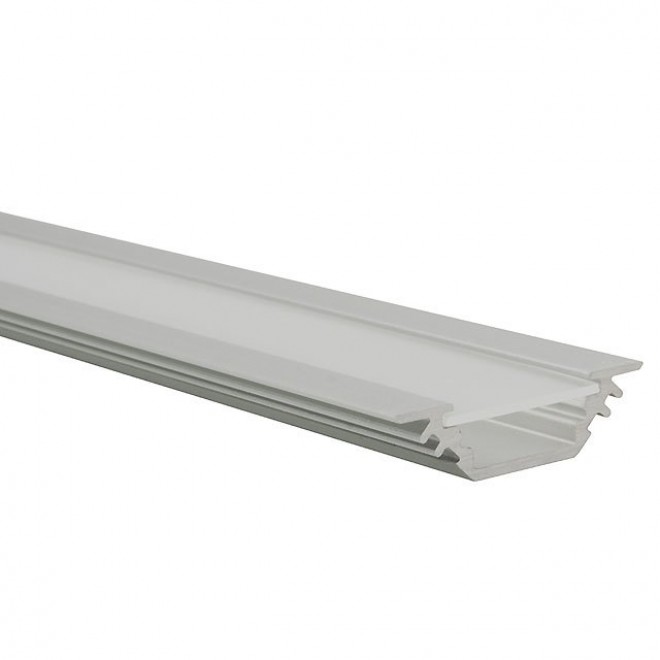 KANLUX 19164 | Kanlux aluminijski led profil E - bez sjenila - 1m za max. 10 mm LED trake aluminij