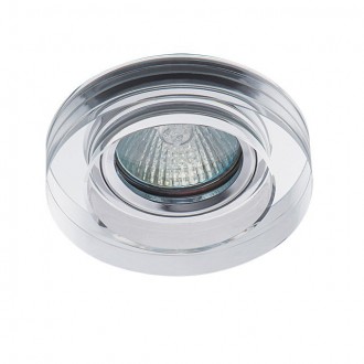 KANLUX 22117 | Morta-B-Round Kanlux ugradbena svjetiljka okrugli Ø90mm 1x MR16 / GU5.3 srebrno, prozirno