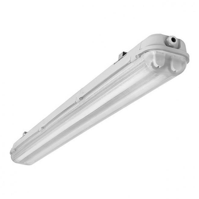KANLUX 22801 | Mah-T8-LED Kanlux stropne svjetiljke armatura namenjeno za izvor svjetlosti T8 LED 2x G13 / T8 LED IP65 sivo, prozirna