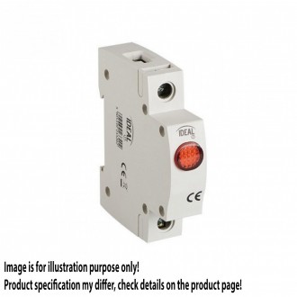KANLUX 23320 | Kanlux Kontrolni indikator LED DIN35 modul, 3R svjetlo siva, crveno