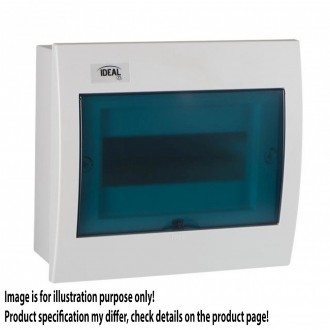 KANLUX 23617 | Kanlux ugradna razdjelna kutija DIN35, 8P pravotkutnik IP30 IK07 bijelo, sivo-plavo