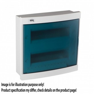 KANLUX 23620 | Kanlux ugradna razdjelna kutija DIN35, 24P pravotkutnik IP30 IK07 bijelo, sivo-plavo