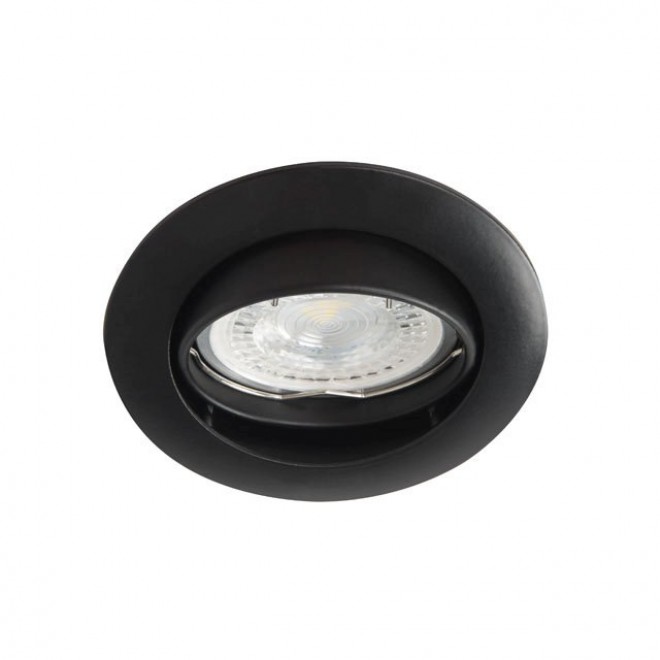 KANLUX 25996 | Vidi Kanlux ugradbena svjetiljka okrugli pomjerljivo Ø82mm 1x MR16 / GU5.3 crno