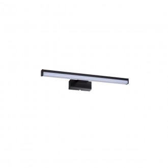 KANLUX 26683 | Asten Kanlux zidna svjetiljka pravotkutnik 1x LED 570lm 4000K IP44 crno, bijelo