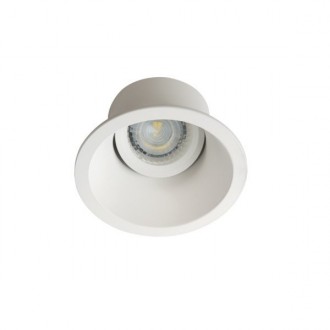 KANLUX 26738 | Aprila Kanlux ugradbena svjetiljka okrugli pomjerljivo, bez grla Ø103mm 1x MR16 / GU5.3 / GU10 bijelo mat