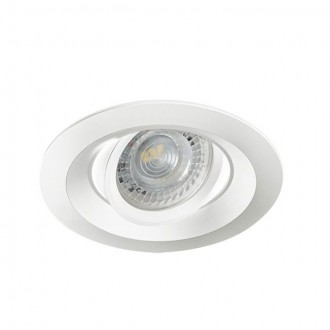 KANLUX 26740 | Colie Kanlux ugradbena svjetiljka okrugli pomjerljivo, bez grla Ø99mm 1x MR16 / GU5.3 / GU10 bijelo