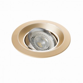 KANLUX 26741 | Colie Kanlux ugradbena svjetiljka okrugli pomjerljivo, bez grla Ø99mm 1x MR16 / GU5.3 / GU10 zlatno