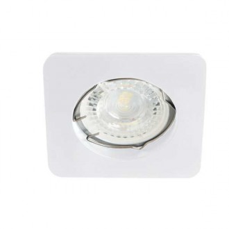 KANLUX 26745 | Nesta-KL Kanlux ugradbena svjetiljka četvrtast bez grla 78x78mm 1x MR16 / GU5.3 / GU10 bijelo