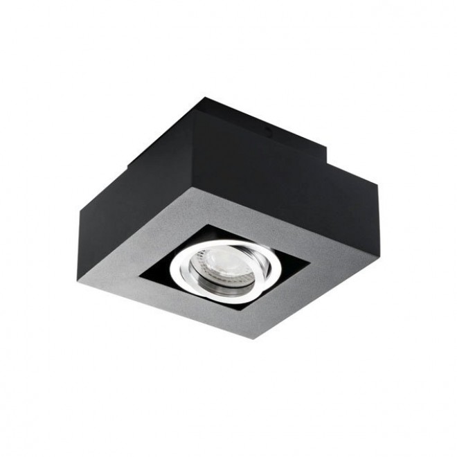 KANLUX 26830 | Stobi Kanlux stropne svjetiljke svjetiljka četvrtast izvori svjetlosti koji se mogu okretati 1x GU10 / PAR16 crno