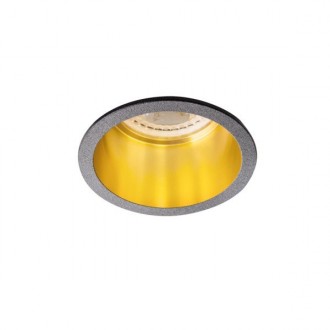 KANLUX 27326 | Spag Kanlux ugradbena svjetiljka okrugli bez grla Ø68mm 1x MR16 / GU5.3 / GU10 crno, zlatno