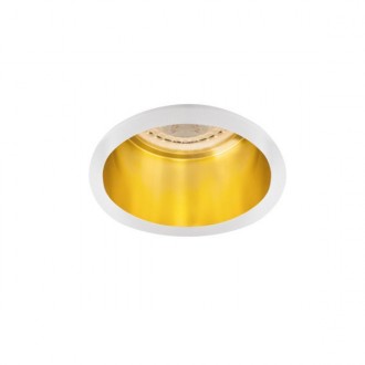 KANLUX 27327 | Spag Kanlux ugradbena svjetiljka okrugli bez grla Ø68mm 1x MR16 / GU5.3 / GU10 bijelo, zlatno