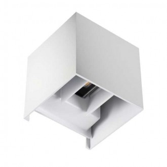 KANLUX 28992 | Reka Kanlux zidna svjetiljka kocka podešavajući kut rasejanja 1x LED 500lm 4000K IP54 bijelo