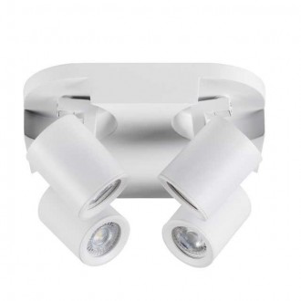 KANLUX 29128 | Laurin Kanlux zidna, stropne svjetiljke svjetiljka elementi koji se mogu okretati 4x GU10 bijelo
