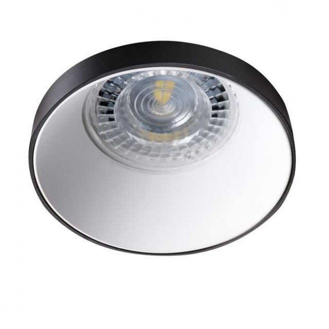 KANLUX 29138 | Simen Kanlux ugradbena svjetiljka okrugli bez grla Ø75mm 1x MR16 / GU5.3 / GU10 crno, bijelo