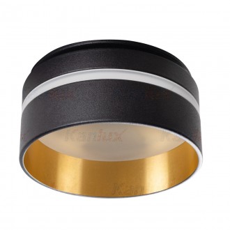 KANLUX 29234 | Govik Kanlux ugradbena svjetiljka okrugli bez grla Ø80mm 1x MR16 / GU5.3 / GU10 crno, zlatno, bijelo