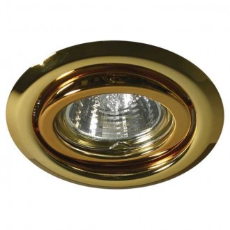 KANLUX 304 | Argus Kanlux ugradbena svjetiljka okrugli pomjerljivo Ø97mm 1x MR16 / GU5.3 zlatno