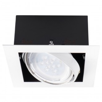 KANLUX 32931 | Mateo Kanlux ugradbene svjetiljke - snažnozračne svjetiljke svjetiljka četvrtast izvori svjetlosti koji se mogu okretati 195x195mm 1x GU10 / ES111 bijelo