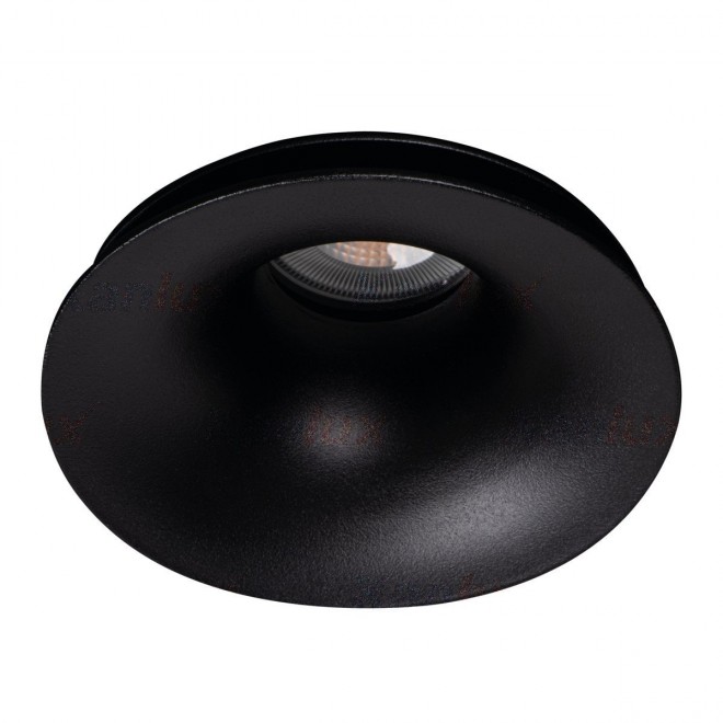 KANLUX 33160 | Ajas Kanlux ugradbena svjetiljka okrugli bez grla Ø110mm 1x MR16 / GU5.3 / GU10 crno