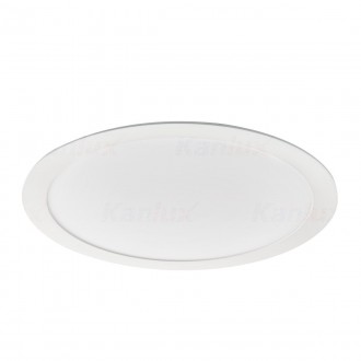 KANLUX 33524 | Rounda Kanlux ugradbene svjetiljke LED panel okrugli Ø296mm 1x LED 1560lm 3000K IP44/20 bijelo