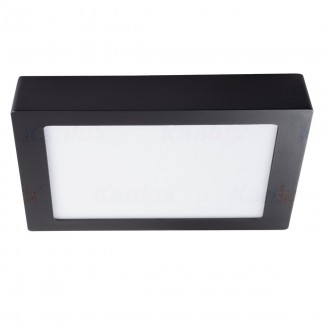 KANLUX 33555 | Kanti Kanlux zidna, stropne svjetiljke LED panel četvrtast 1x LED 990lm 3000K crno