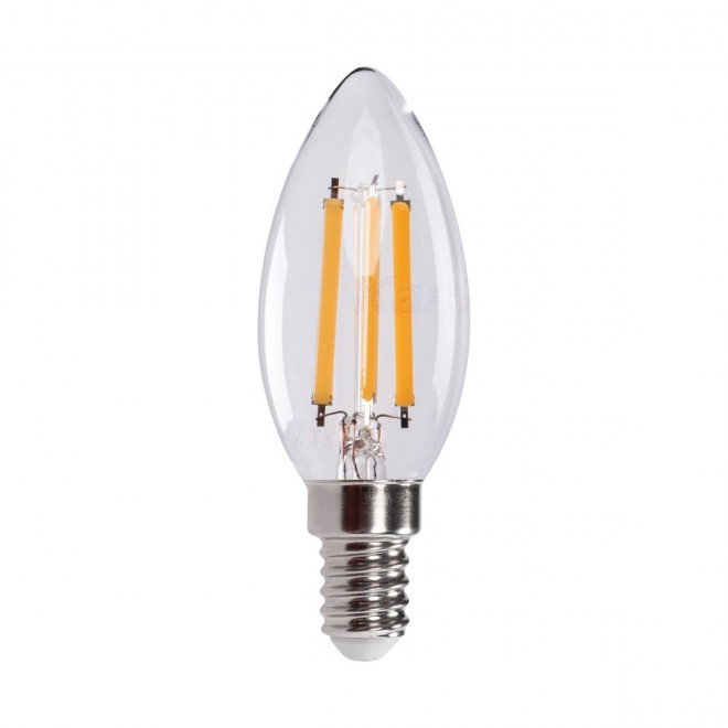 KANLUX 35278 | E14 5,9W -> 60W Kanlux oblik svijeće C35 LED izvori svjetlosti filament 806lm 2700K jačina svjetlosti se može podešavati 320° CRI>80