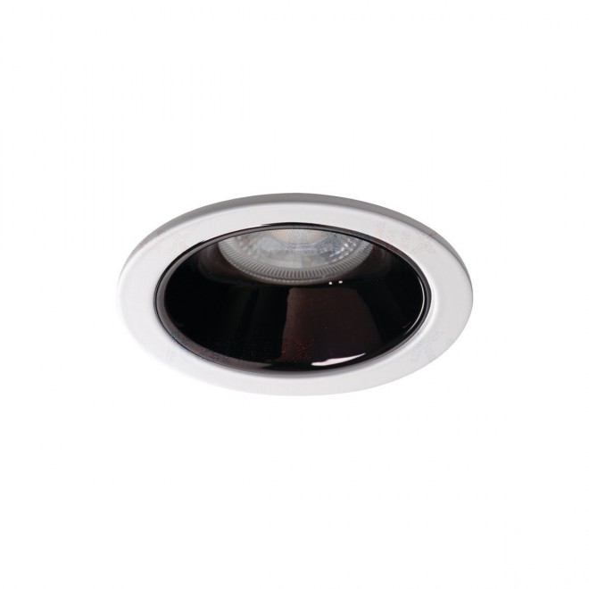 KANLUX 36219 | Glozo Kanlux ugradbena svjetiljka okrugli bez grla Ø89mm 1x MR16 / GU5.3 / GU10 bijelo, crno