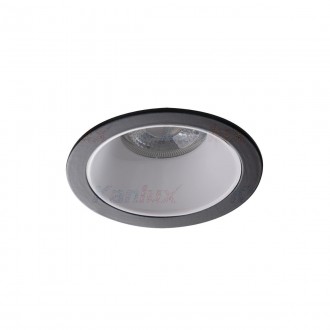 KANLUX 36222 | Glozo Kanlux ugradbena svjetiljka okrugli bez grla Ø89mm 1x MR16 / GU5.3 / GU10 crno, bijelo