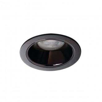 KANLUX 36223 | Glozo Kanlux ugradbena svjetiljka okrugli bez grla Ø89mm 1x MR16 / GU5.3 / GU10 crno