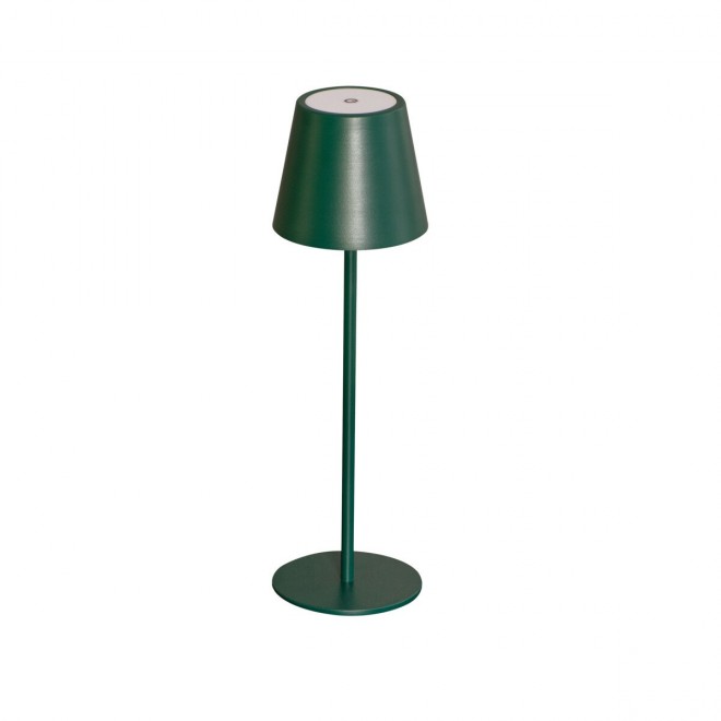 KANLUX 36320 | Inita Kanlux nosiva, stolna svjetiljka s prekidačem jačina svjetlosti se može podešavati, baterijska/akumulatorska, USB utikač 1x LED 165lm 3000K IP54 zeleno