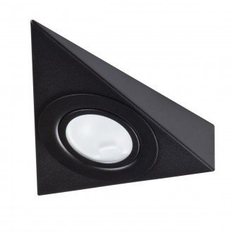KANLUX 36630 | Zepo Kanlux osvjetljenje ploče svjetiljka trougao 1x G4 crno