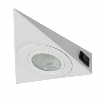 KANLUX 36633 | Zepo Kanlux osvjetljenje ploče svjetiljka trougao s prekidačem 1x G4 bijelo