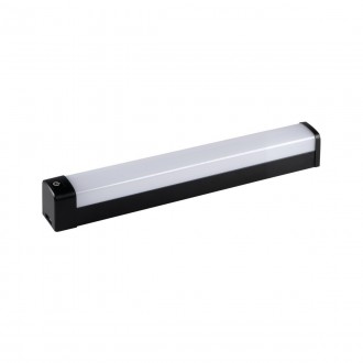 KANLUX 36654 | Akvo Kanlux zidna svjetiljka s prekidačem 1x LED 2300lm 4000K IP44 crno, bijelo