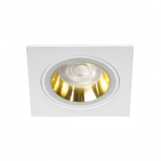 KANLUX 37261 | Feline Kanlux ugradbena svjetiljka četvrtast bez grla 92x92mm 1x MR16 / GU5.3 / GU10 bijelo, zlatno