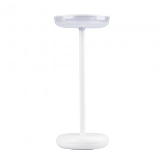 KANLUX 37310 | Fluxy Kanlux nosiva, stolna svjetiljka s prekidačem jačina svjetlosti se može podešavati, baterijska/akumulatorska 1x LED 140lm 3000K IP44 bijelo