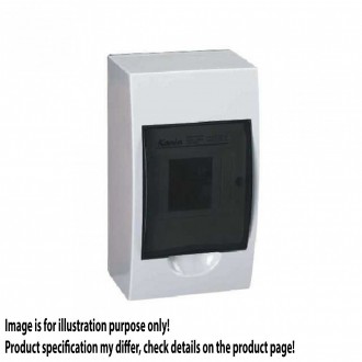KANLUX 3830 | Kanlux zidna radjelna kutija DIN35, 4P pravotkutnik IP40 IK06 bijelo, smeđe