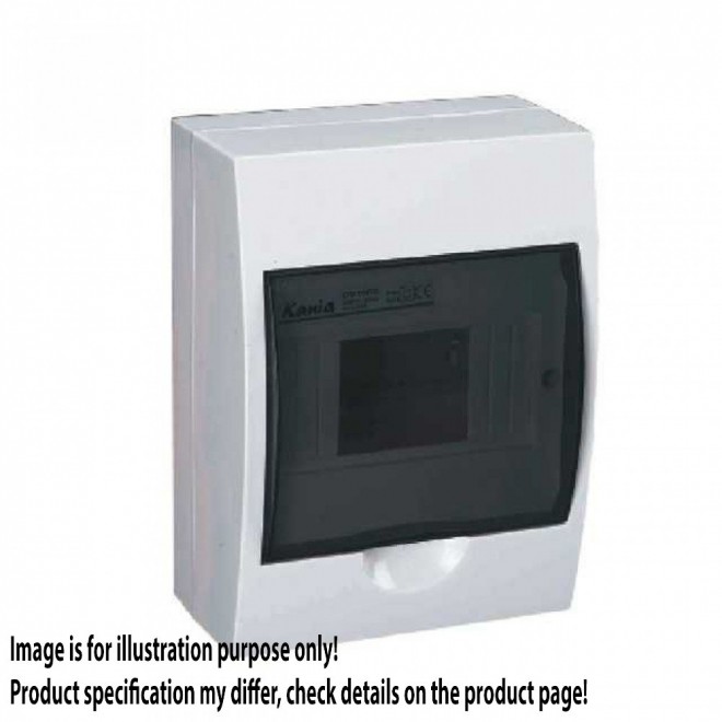 KANLUX 3831 | Kanlux zidna radjelna kutija DIN35, 6P pravotkutnik IP40 IK06 bijelo, smeđe