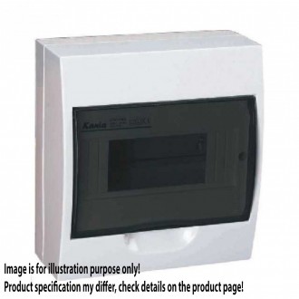 KANLUX 3832 | Kanlux zidna radjelna kutija DIN35, 8P pravotkutnik IP40 IK06 bijelo, smeđe