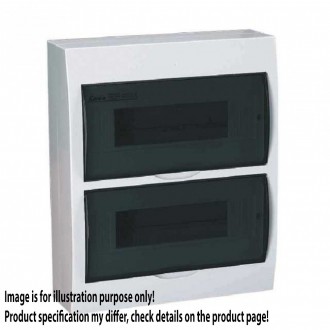 KANLUX 3835 | Kanlux zidna radjelna kutija DIN35, 24P pravotkutnik IP40 IK06 bijelo, smeđe