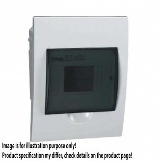 KANLUX 3841 | Kanlux ugradna razdjelna kutija DIN35, 6P pravotkutnik IP40 IK06 bijelo, smeđe