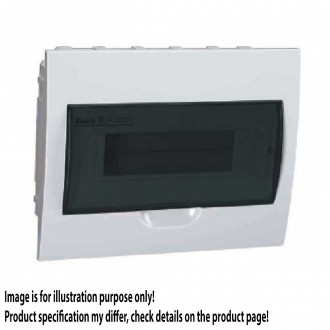 KANLUX 3843 | Kanlux ugradna razdjelna kutija DIN35, 12P pravotkutnik IP40 IK06 bijelo, smeđe