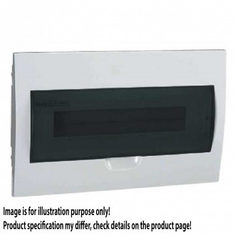 KANLUX 3844 | Kanlux ugradna razdjelna kutija DIN35, 18P pravotkutnik IP40 IK06 bijelo, smeđe
