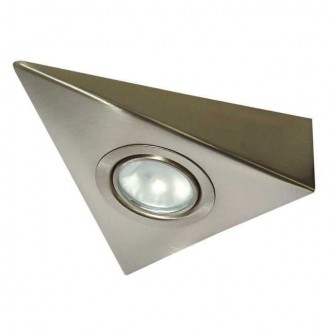 KANLUX 4381 | Zepo Kanlux osvjetljenje ploče svjetiljka trougao 1x G4 kromni mat
