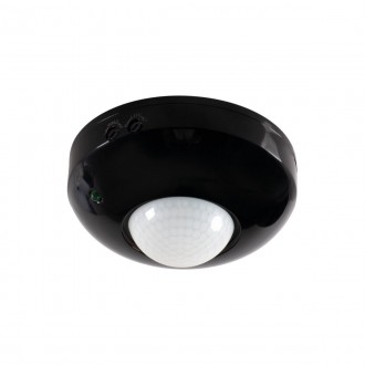 KANLUX 463 | Kanlux sa senzorom PIR 360° okrugli svjetlosni senzor - sumračni prekidač crno