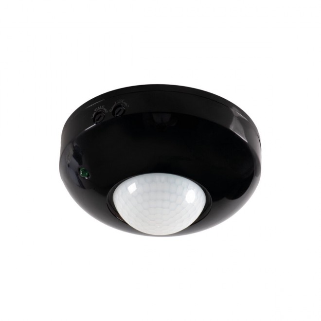 KANLUX 463 | Kanlux sa senzorom PIR 360° okrugli svjetlosni senzor - sumračni prekidač crno