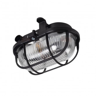 KANLUX 8092 | Milo1 Kanlux zidna, stropne svjetiljke svjetiljka 1x E27 IP54 IK06 crno