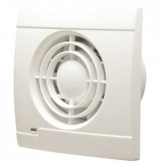 KANLUX VL100T | Kanlux kanalski ventilator Ø100 120m3/h četvrtast timer bez žaluzine, toplinski osigurač IPX4 bijelo