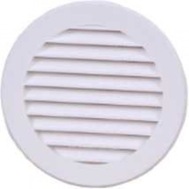 KANLUX VR150 | Kanlux ventilacijska rešetka Ø150 za kanalni ventilator okrugli mreža za zaštitu od insekata UV bijelo