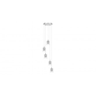LAMPADORO 81018 | Diamante_LD Lampadoro visilice svjetiljka 5x G9 krom, prozirno, kristal