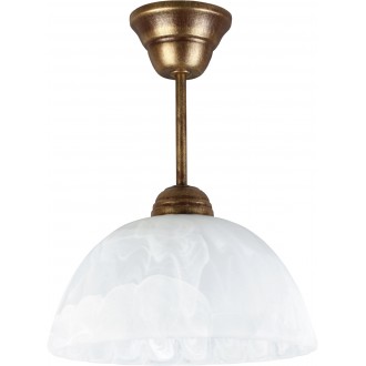 LAMPEX 066/Z B+Z | Lampex-Pendant Lampex visilice svjetiljka 1x E27 antik zlato, alabaster