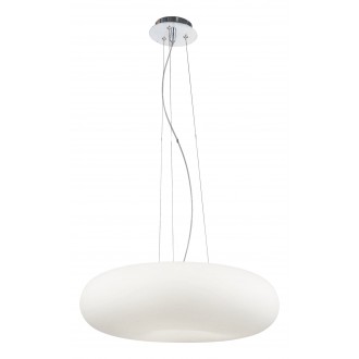 LAMPEX 172/W48 | Opal Lampex visilice svjetiljka 3x E27 krom, bijelo, opal
